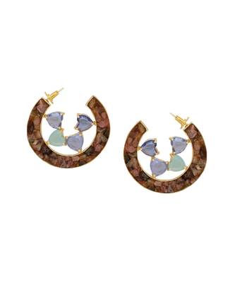 Cosmic Gem Crater Earrings 2
