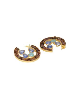 Cosmic Gem Crater Earrings 3