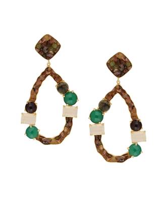 Emerald Tourmaline Droplets Earrings 2