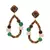 Emerald Tourmaline Droplets earrings