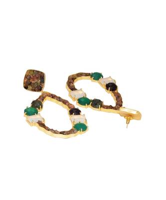 Emerald Tourmaline Droplets Earrings 3