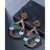 Emerald Tourmaline Droplets earrings