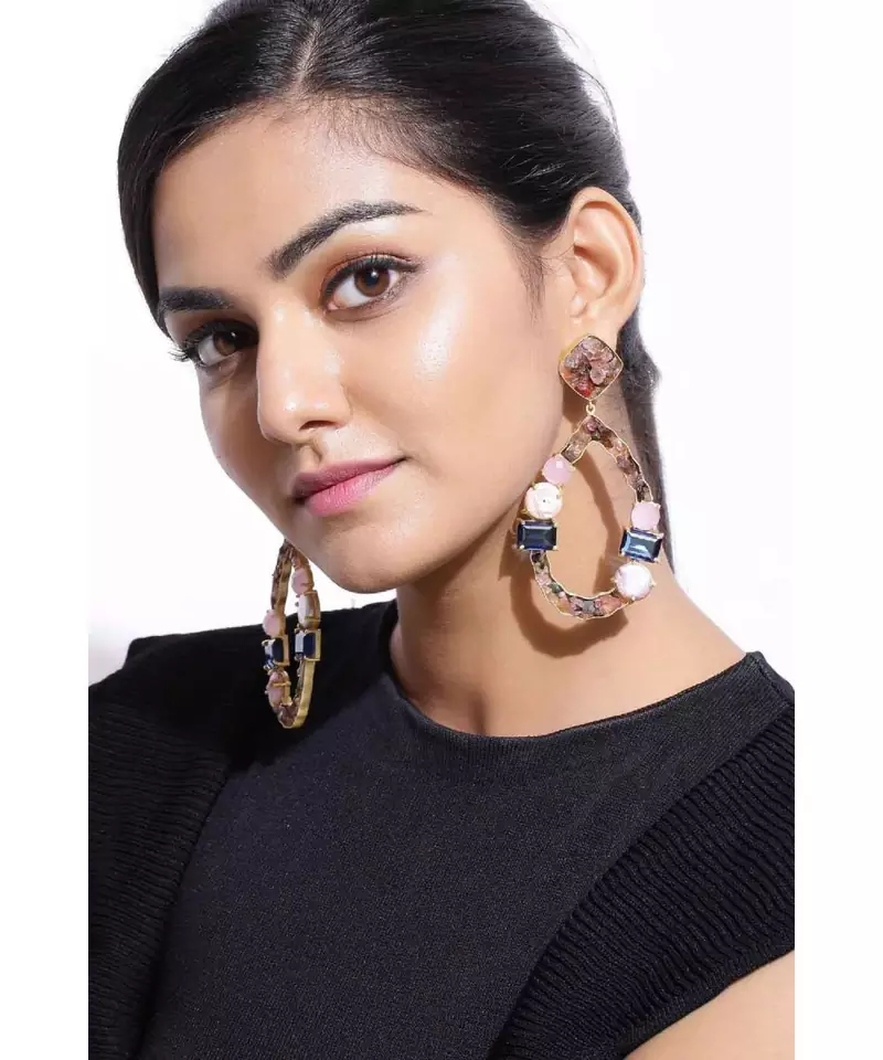 Blue Tourmaline Droplets earrings