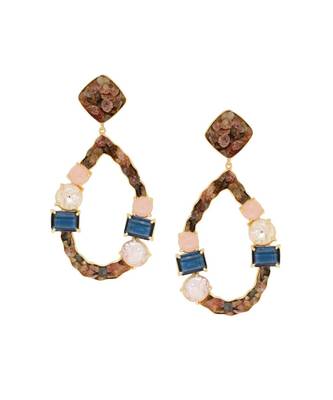 Blue Tourmaline Droplets Earrings 2