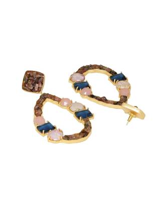 Blue Tourmaline Droplets Earrings 3