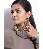 Clear Mystery Circles Earrings