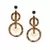 Clear Mystery Circles earrings