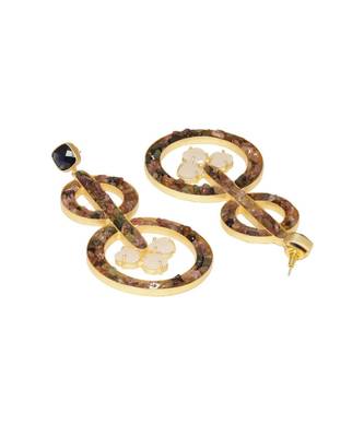 Clear Mystery Circles Earrings 3