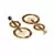 Clear Mystery Circles earrings