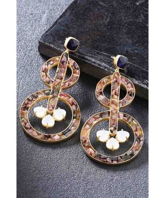 Clear Mystery Circles Earrings 4