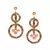 Rose Mystery Circles earrings