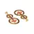 Rose Mystery Circles earrings