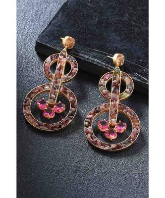 Rose Mystery Circles Earrings 4