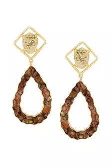 Milky Tourmaline Driblet Earrings