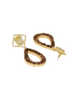 Milky Tourmaline Driblet Earrings 3