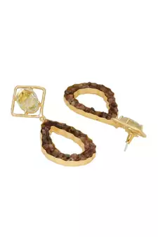 Milky Tourmaline Driblet Earrings