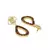 Milky Tourmaline Driblet earrings