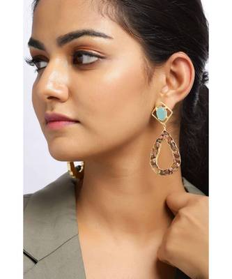 Sea Tourmaline Driblet Earrings 1
