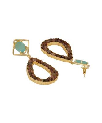 Sea Tourmaline Driblet Earrings 3