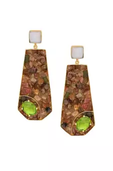 Fern Tourmaline Flair Earrings