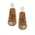 Teal Tourmaline Flair  earrings