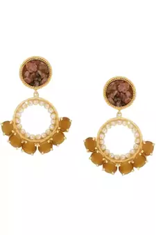 Earthly Beaded Panache Earrings