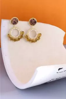 Earthly Beaded Panache Earrings