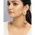 Beaded Crescent Blush earrings