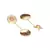 Beaded Crescent Blush earrings