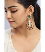 Tourmaline Milky Hoops Earrings