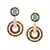 Tourmaline Milky Hoops earrings