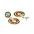 Tourmaline Milky Hoops earrings