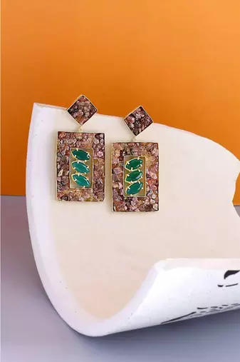 Voguish Fern Trinket Earrings