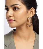 Clear Tourmaline Charm Earrings