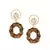 Clear Tourmaline Charm earrings