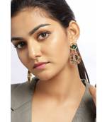 Tourmaline Fern Charm earrings