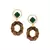 Tourmaline Fern Charm earrings