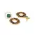 Tourmaline Fern Charm earrings