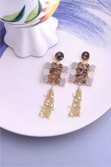 Teal Tourmaline Enchant Earrings