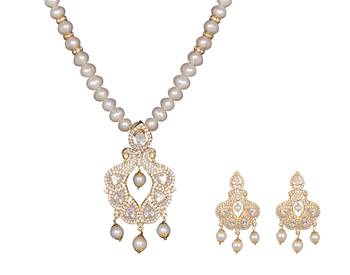 White pearl necklace-sets 1