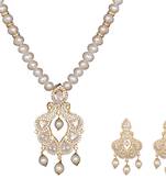White pearl necklace-sets