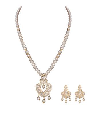 White pearl necklace-sets 4