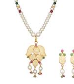 White pearl necklace-sets