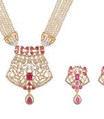 White pearl necklace-sets