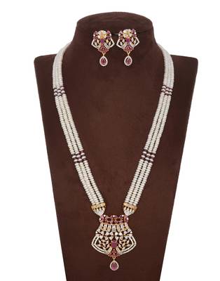 White pearl necklace-sets 2