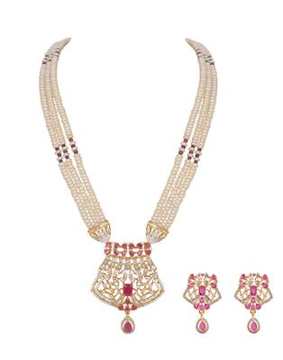 White pearl necklace-sets 4