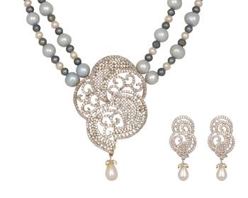 White pearl necklace-sets 1