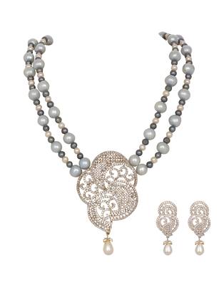 White pearl necklace-sets 4