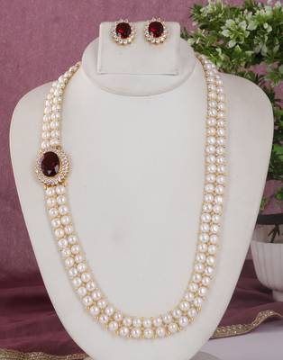White pearl necklace-sets 1