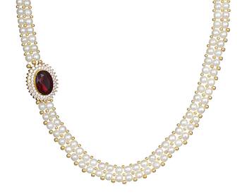 White pearl necklace-sets 4